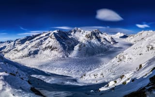 Картинка альп, Швейцария, glacier, Снег, гора, снега, Природа, снегу, Aletsch, снеге, Горы, Альпы