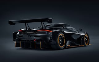 Картинка McLaren, 720S, черная, вид, черных, Металлик, машины, Черный, Сзади, автомобиль, черные, Макларен, сзади, Автомобили, GT3X, 2021, авто, машина