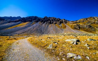 Картинка альп, Швейцария, Небо, Горы, Природа, гора, Камень, Камни, Graubünden, Альпы