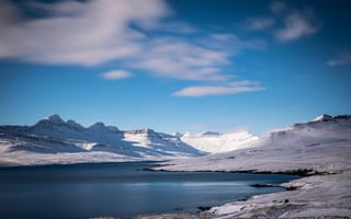 Картинка Исландия, Fáskrú∂sfjör∂ur, гора, Горы, Природа