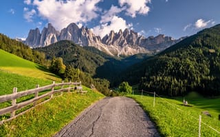 Картинка Альпы, Италия, альп, Tyrol, Дороги, Горы, Природа, гора, Dolomites, South