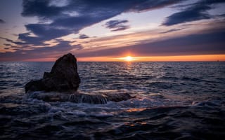 Картинка Хорватия, Istria, рассвет, закаты, Рассветы, закат, Море, Природа