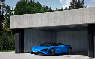 Картинка McLaren, 765LT, Синий, машина, синих, Spider, (Worldwide), 2021, автомобиль, Металлик, синие, Автомобили, Макларен, синяя, авто, машины