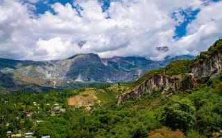 Картинка Arslanbob, Kyrgyzstan, Горы, Облака, облако, Природа, гора, облачно