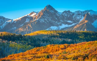 Картинка штаты, Colorado, Горы, Природа, америка, осенние, Осень, Пейзаж, США, гора
