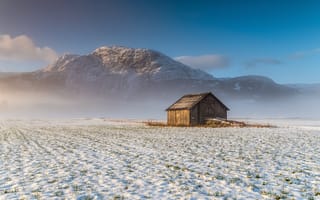 Картинка Норвегия, Hemsedal, гора, Снег, снеге, снегу, снега, Горы, Природа, Поля