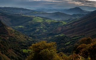 Картинка Испания, Панорама, Природа, панорамная, Горы, Пейзаж, Cantabria, гора