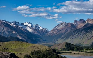 Картинка Аргентина, El, облачно, Горы, облако, Chalten, Patagonia, Облака, гора, Природа