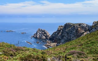 Картинка Испания, Asturias, Скала, Утес, Природа, берег, скале, Побережье, скалы