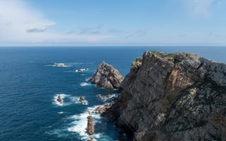Картинка Испания, Asturias, Утес, скале, скалы, берег, Скала, Природа, Побережье