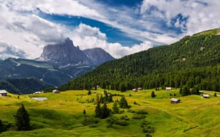 Картинка Альпы, Италия, Облака, Пейзаж, Adige, Природа, альп, облачно, облако, Trentino-Alto, Горы, гора