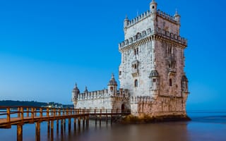 Картинка Лиссабон, Крепость, Tower, башни, Португалия, Belem, Башня, Города, город