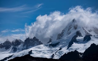 Картинка Аргентина, Patagonia, Природа, Облака, Горы, гора, облако, облачно