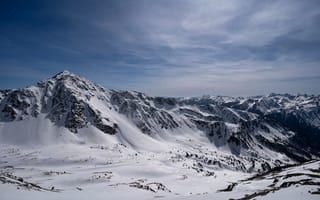 Картинка Андорра, Sorteny, Горы, снега, гора, valley, Снег, Природа, снегу, снеге