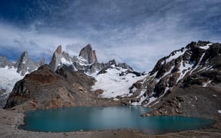 Картинка Аргентина, Patagonia, Озеро, Природа, Горы, гора