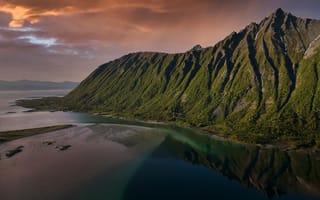 Картинка Лофотенские, острова, Morfjord, Природа, Норвегия, гора, Горы