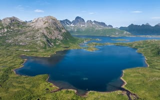 Картинка Лофотенские, острова, гора, Норвегия, Горы, Природа, 