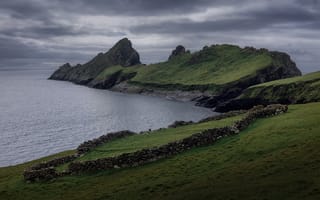 Картинка Шотландия, St, Kilda, берег, Природа, Остров, Побережье