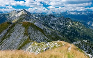 Картинка Словения, Tolmin, гора, Облака, Пейзаж, Природа, Горы, облачно, облако