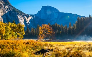 Картинка Йосемити, США, Пейзаж, америка, Природа, Осень, штаты, Парки, осенние, парк