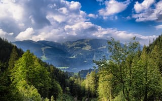 Картинка альп, Австрия, Wilder, Kaiser, облачно, Природа, гора, Облака, облако, Горы, Альпы