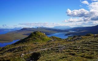 Картинка Шотландия, Isle, облако, гора, облачно, Горы, Природа, Облака, Skye, of