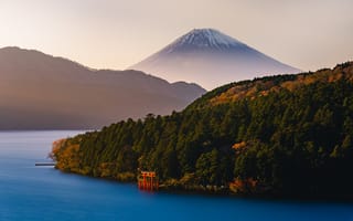 Картинка Фудзияма, Япония, Hakone, Природа, Горы, гора