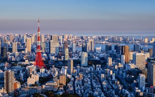Картинка Токио, Япония, Города, Башня, Дома, Здания, город, башни