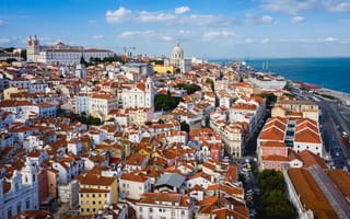 Картинка Лиссабон, Португалия, Города, Дома, город, Здания