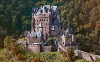 Картинка Германия, Башня, башни, замок, Замки, город, Burg, Города, Eltz