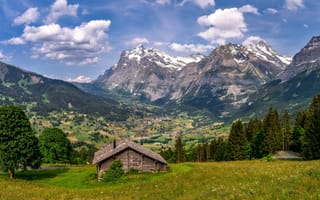 Картинка альп, Швейцария, Альпы, Природа, Горы, гора, Пейзаж