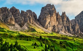 Картинка Альпы, Италия, скалы, Скала, гора, Горы, Утес, альп, Природа, скале, Dolomites