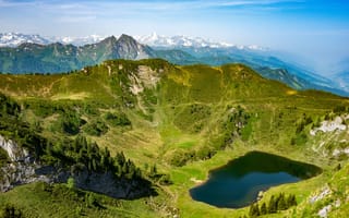 Картинка альп, Австрия, Gastein, Альпы, Горы, Озеро, Природа, гора