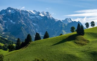 Картинка Альпы, Австрия, Природа, Dienten, Пейзаж, Горы, альп, гора