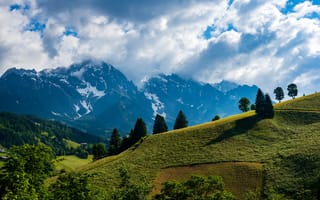 Картинка альп, Австрия, Облака, облако, Горы, Пейзаж, Dienten, гора, облачно, Природа, Альпы