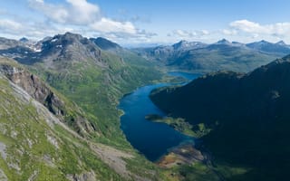 Картинка Норвегия, Innerfjorden, Фьорд, Горы, гора, Природа