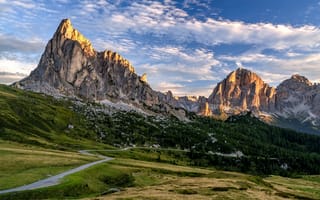 Картинка Альпы, Италия, Природа, Dolomites, Скала, скале, Утес, гора, скалы, альп, Горы