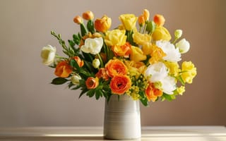 Картинка Размытый, вазы, боке, Тюльпаны, вазе, Цветы, цветок, Ваза, тюльпан, букет, Букеты