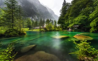 Картинка альп, Швейцария, гора, Природа, Альпы, Озеро, Пейзаж, Blausee, Горы