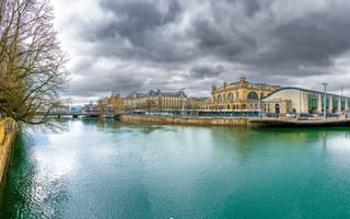 Картинка Цюрих, Швейцария, Реки, Города, речка, Дома, город, река, Здания