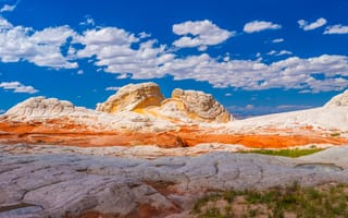 Картинка США, панорамная, Облака, америка, облачно, Природа, Скала, скале, Утес, Горы, штаты, скалы, White, гора, Pocket, облако, Панорама