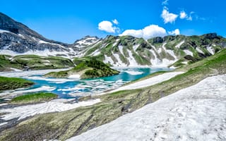 Картинка Бавария, Альпы, альп, гора, Schrecksee, Озеро, Природа, Горы, Германия