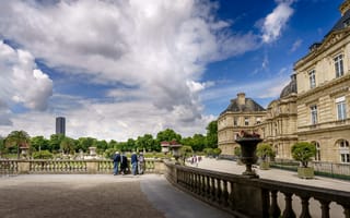 Картинка париже, Франция, Дома, Париж, Облака, Города, облако, облачно, Здания, город