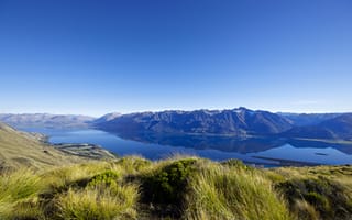 Картинка Новая Зеландия, природа, горы, озеро