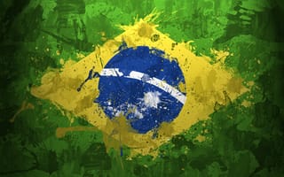 Картинка планета земля, бразильский флаг, текстура, бразилия, зелёный, текстуры, планеты, земной шар, флаги
