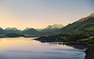 Обои река, Новая Зеландия, горы, природа