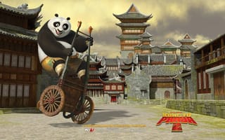 Картинка кунг-фу, тачка, панда кунг-фу, пагода, фильмы, фильм, панда, мультфильм, Китай, кунг-фу панда, кино