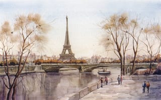 Картинка париж, франция, эйфелева башня