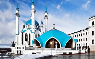 Картинка мечеть, площадь, казань