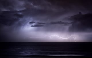 Картинка Гроза, молния, дождь